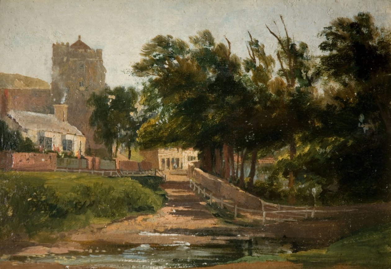All Saints Church, Hastings, 1813. af David Cox the elder