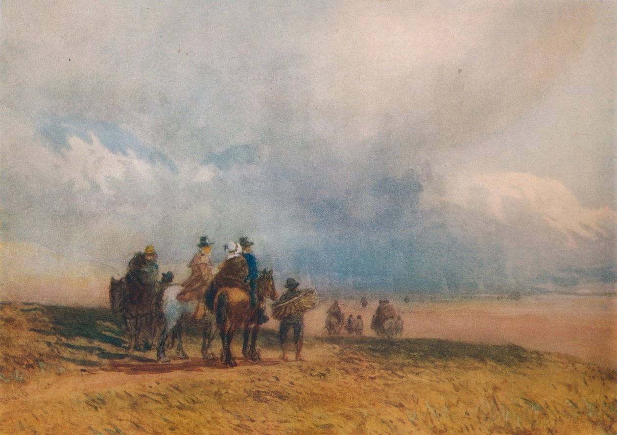Crossing the Sands, Ulverston, c1834 af David Cox the elder
