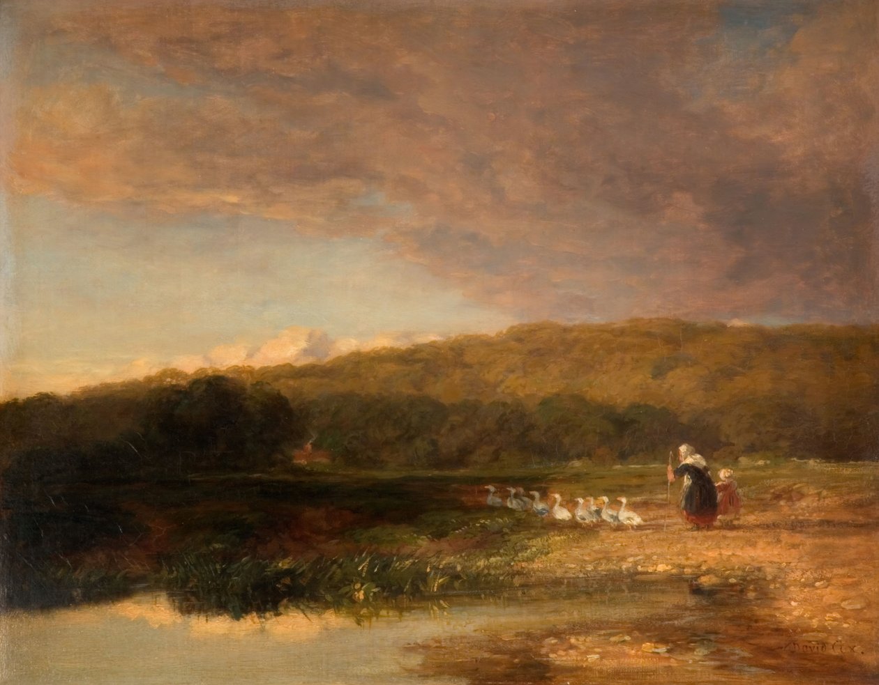 Aften, 1851-1853. af David Cox the elder