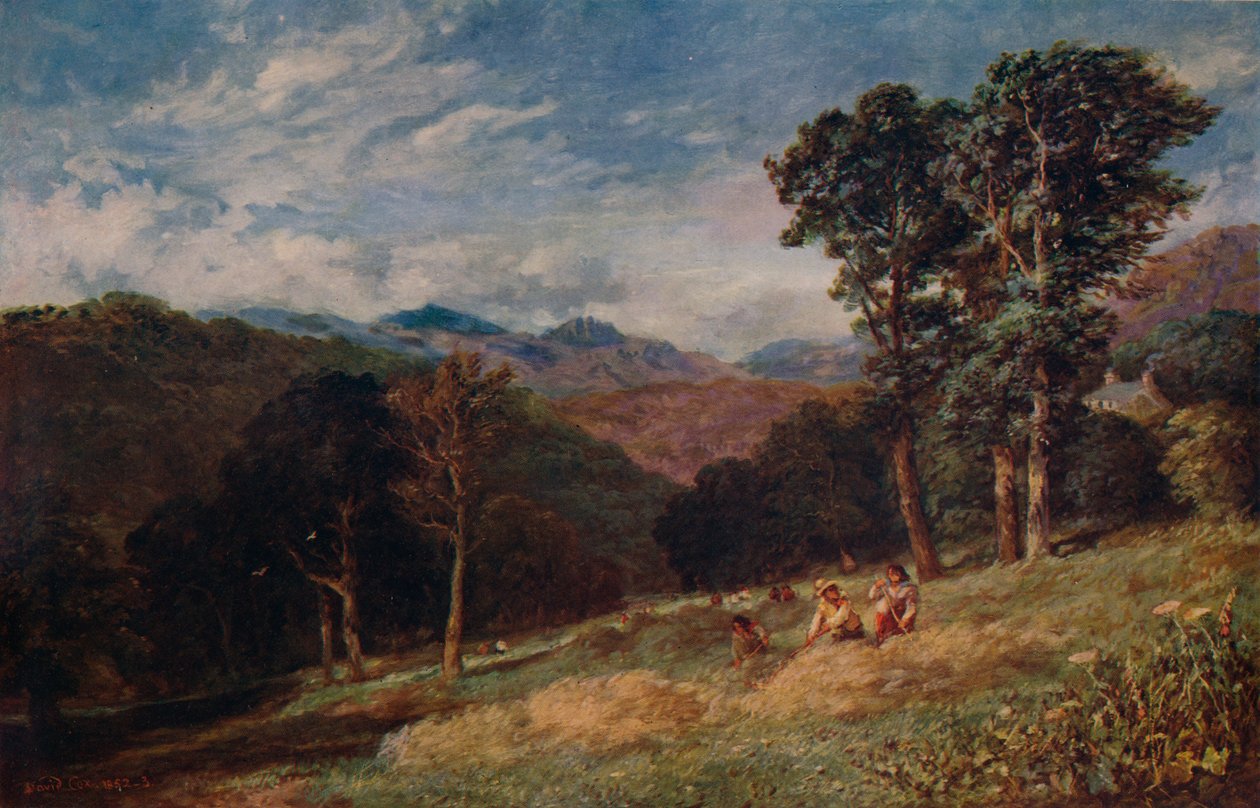 Høslæt, nær Conway, c1852 af David Cox the elder