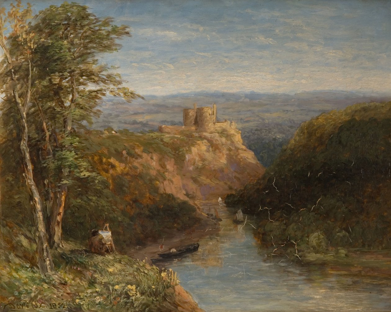 Cilgerran Castle, Pembrokeshire, 1852. af David Cox the elder