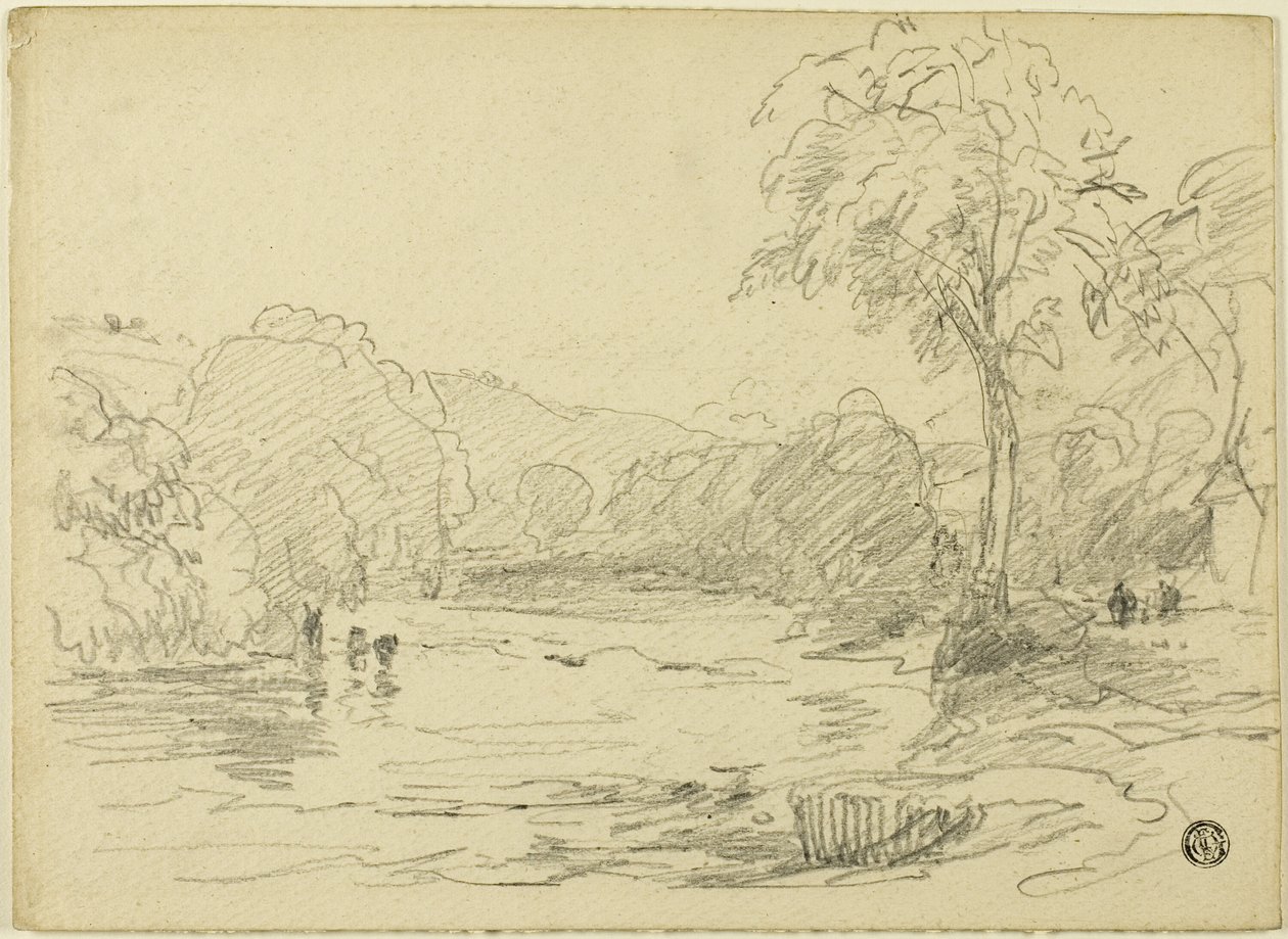 Flodscenen af David Cox the elder