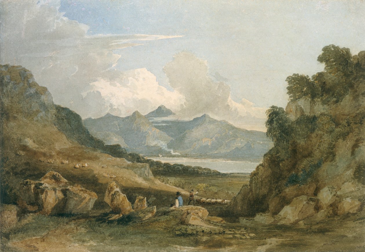 Snowdon, c1810. af David Cox the elder