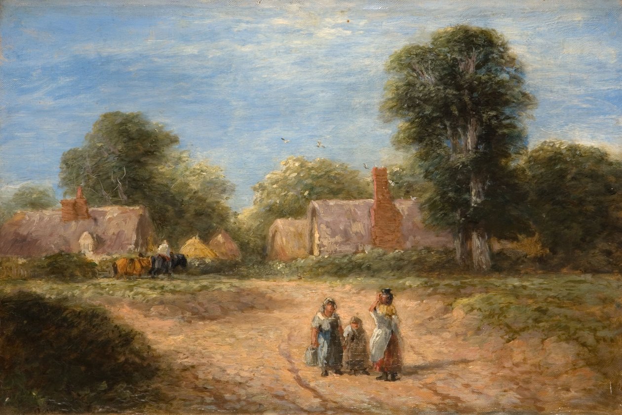 Gården, 1848. af David Cox the elder