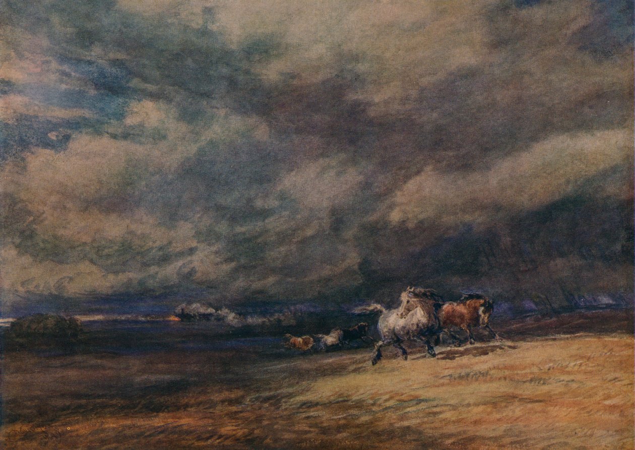 Nattoget, 1849 af David Cox the elder