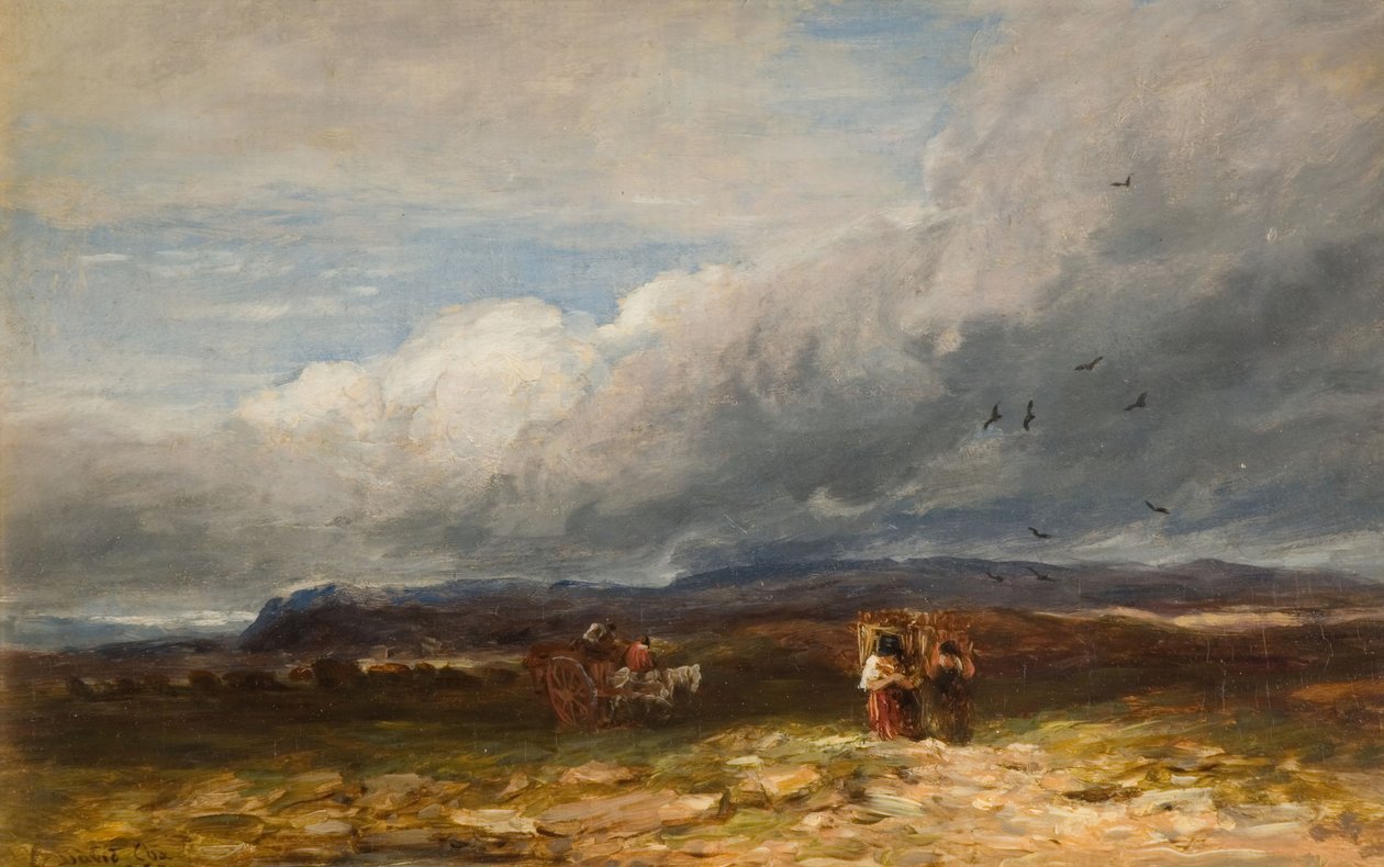 Tørvesamlerne, 1850. af David Cox the elder