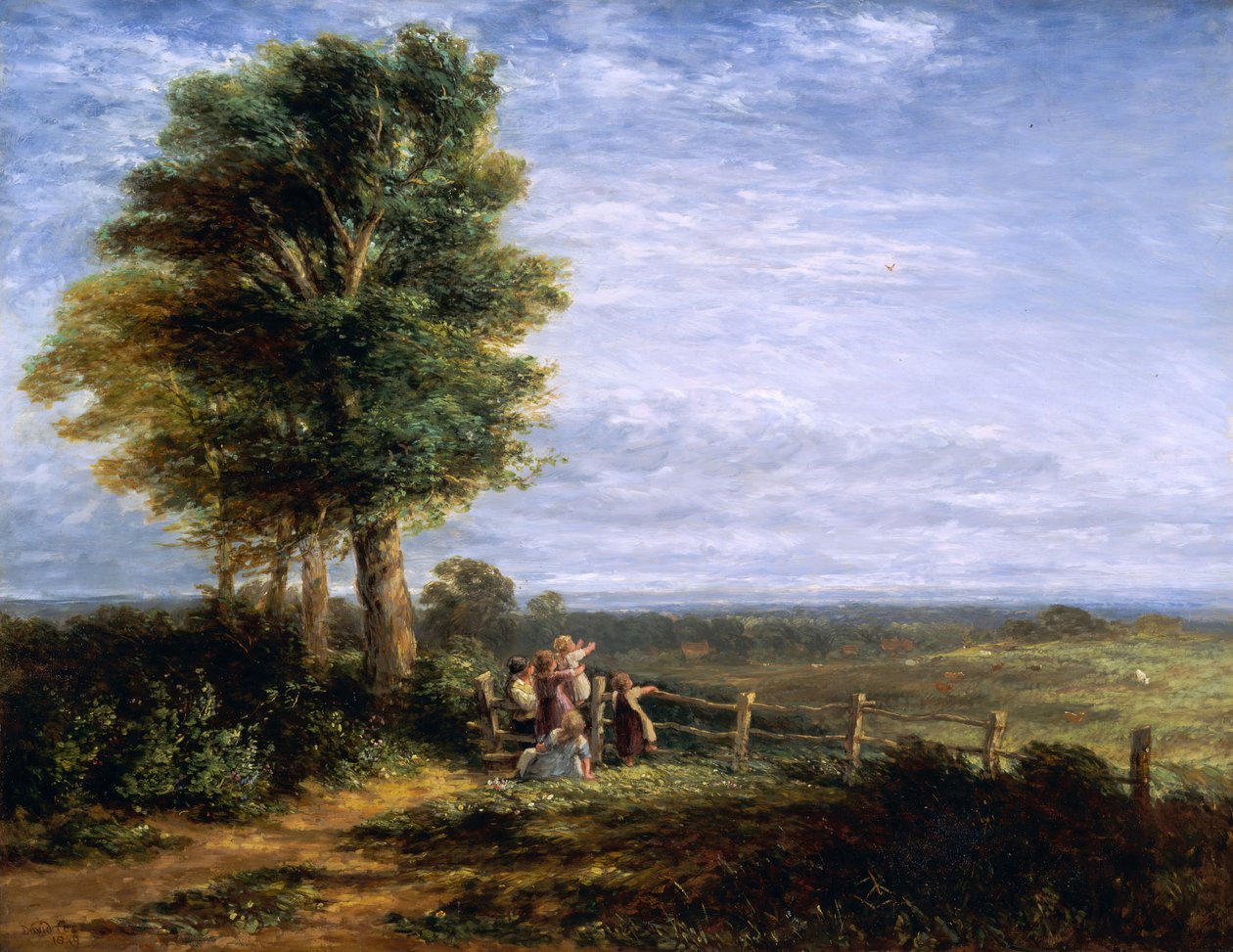 Skylærken, 1849. af David Cox the elder