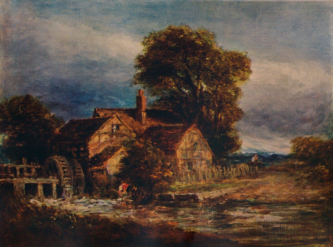 Vandhjulet, c1839 af David Cox the elder