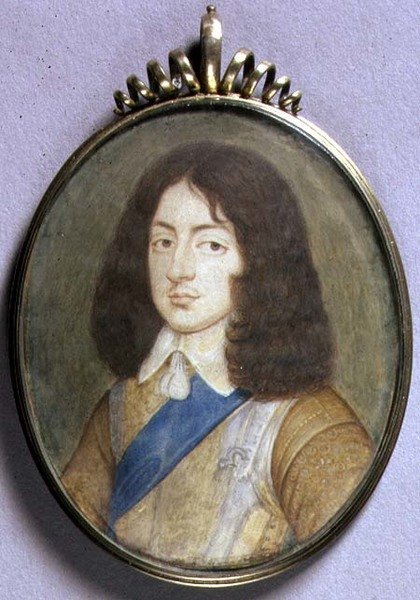 Portrætminiature af Charles II af David Des Granges