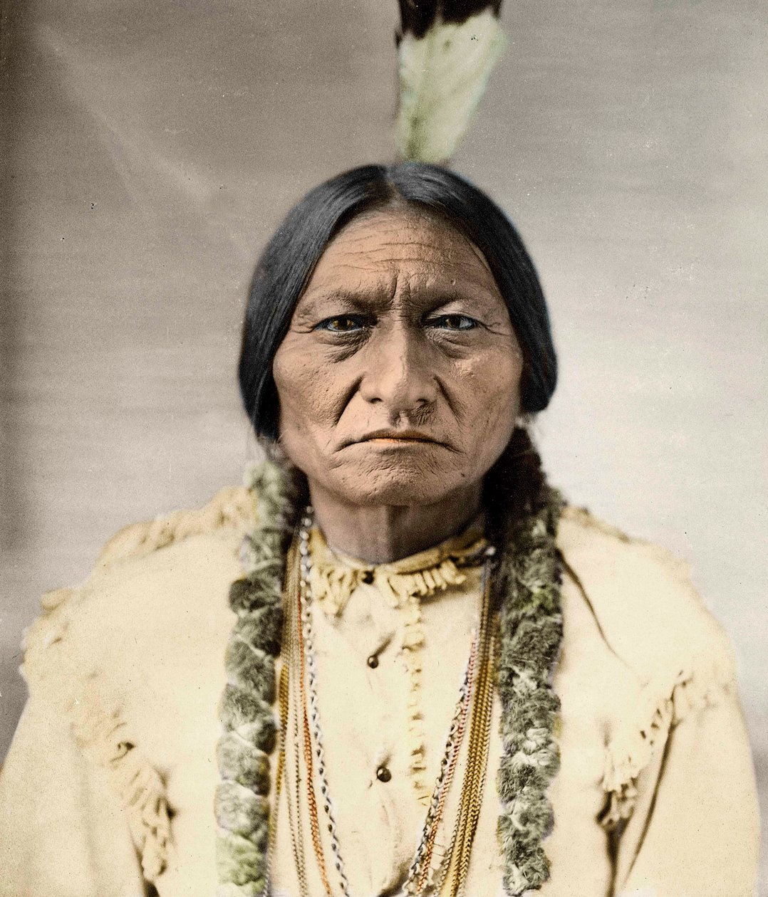 Sitting Bull, indfødt nordamerikansk høvding - af David Frances Barry
