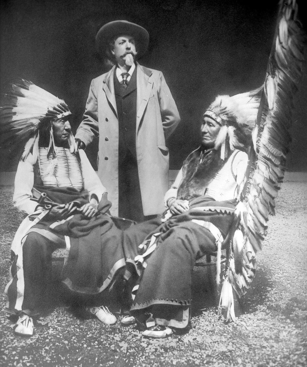 William F. Cody med Red Cloud og American Horse af David Frances Barry