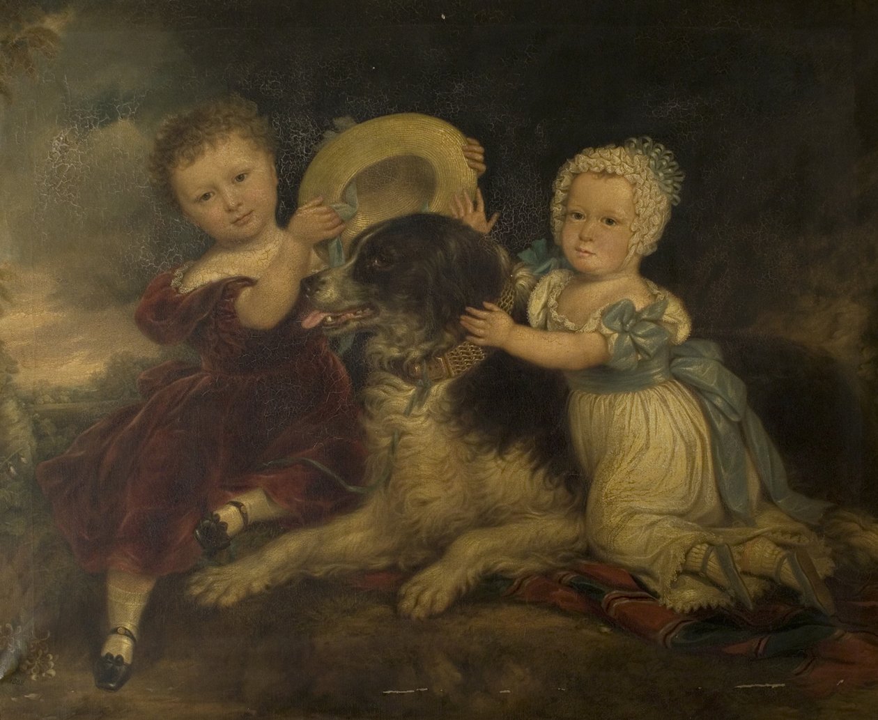 Arthur og Frances Hood, børn af Sir Arthur Gregory fra Styvechale Hall og Nelson, 1838 af David Gee
