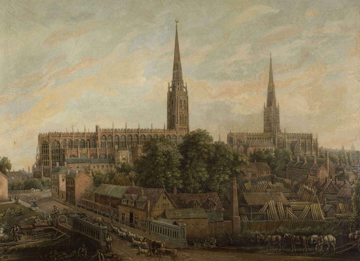 Priory Street, Coventry, 1861 af David Gee