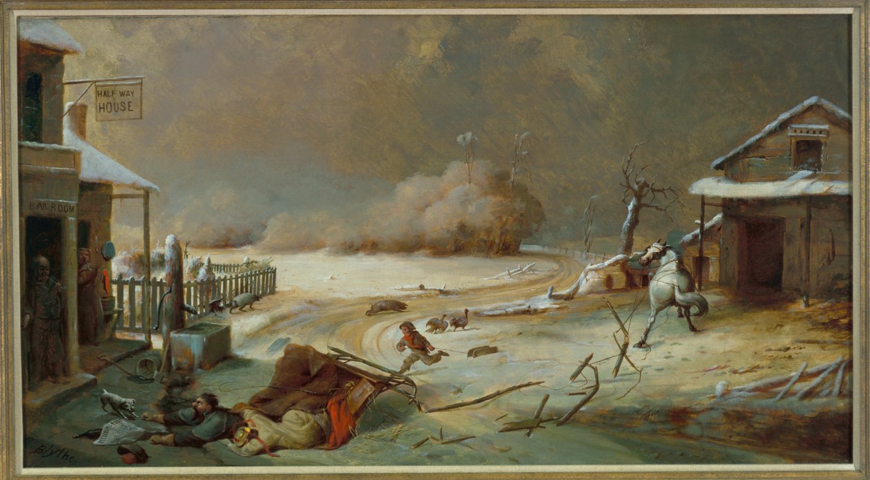 Halvvejshus, 1864 af David Gilmour Blythe