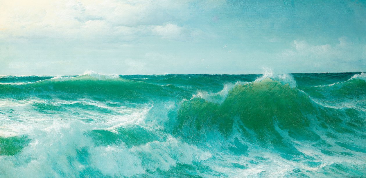 En brydende bølge, 1894 af David James