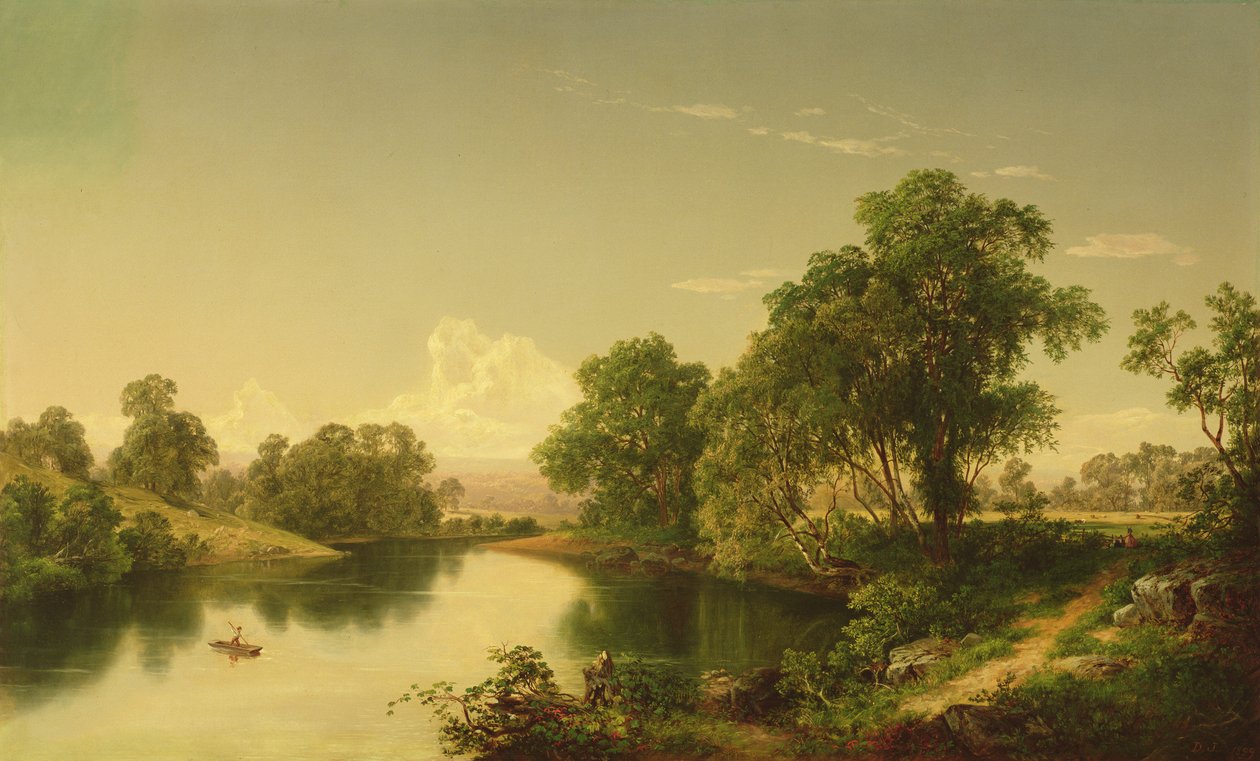 På Esopus Creek, Ulster County, NY, 1859 af David Johnson