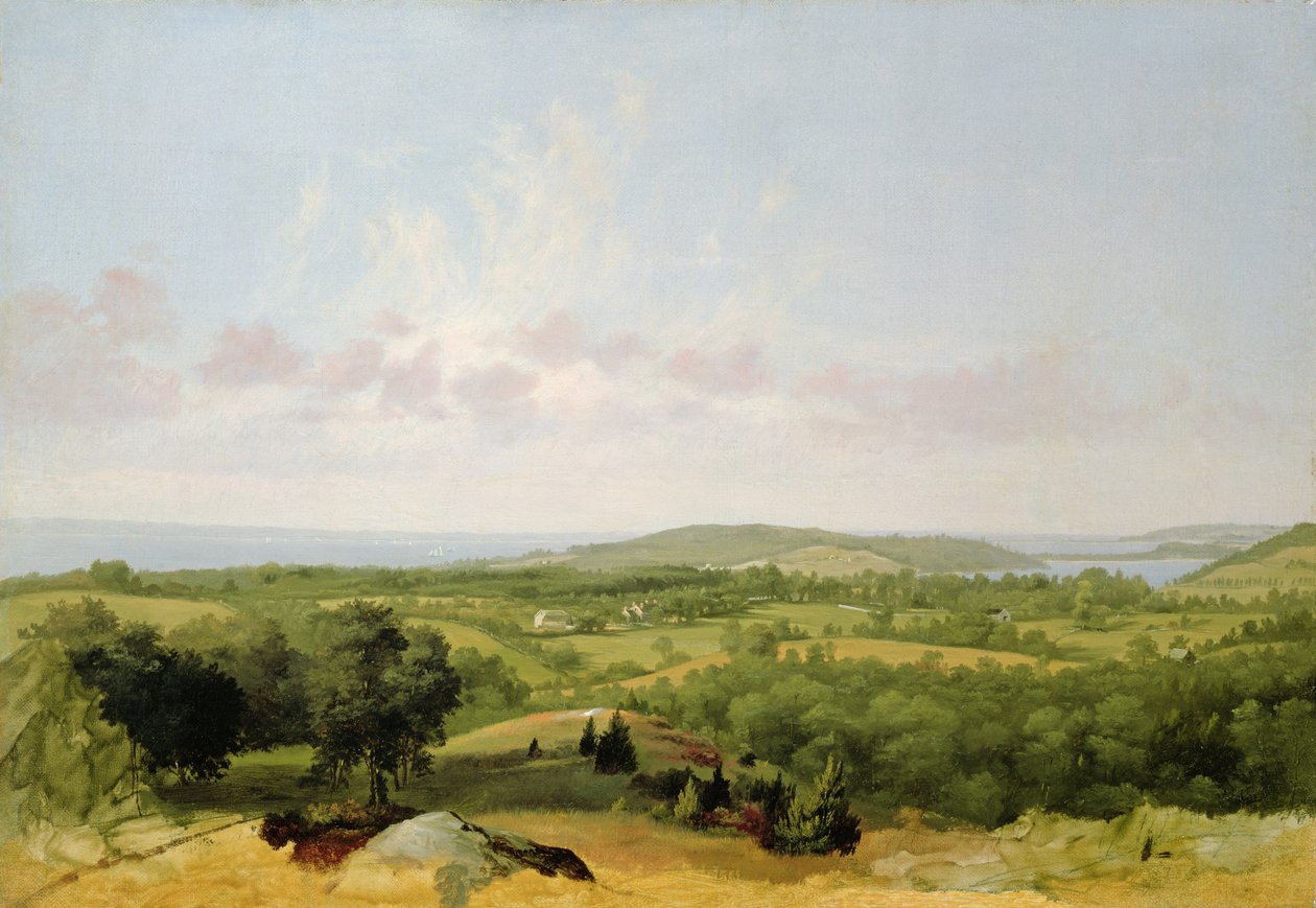 Udsigt over Narragansett Bay, nær Warwick, Rhode Island af David Johnson