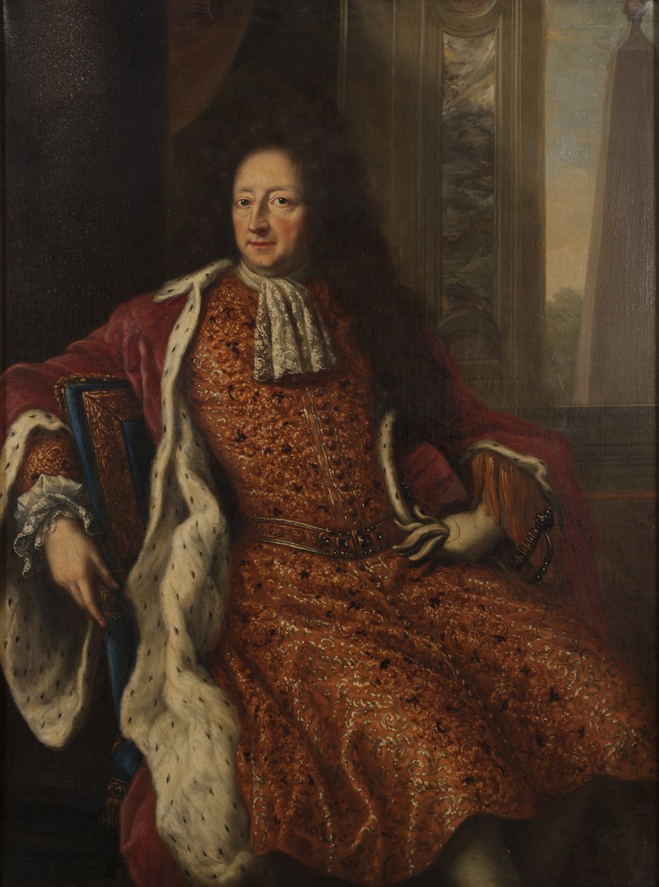 Comte Hans Wachtmeister, amiral de la marine royale suedoise - Portræt af Hans Wachtmeister (1641-1714), greve af Johannishus, af Ehrenstrahl, David Kloecker (1629-1698). Olie på lærred af David Klöcker Ehrenstrahl