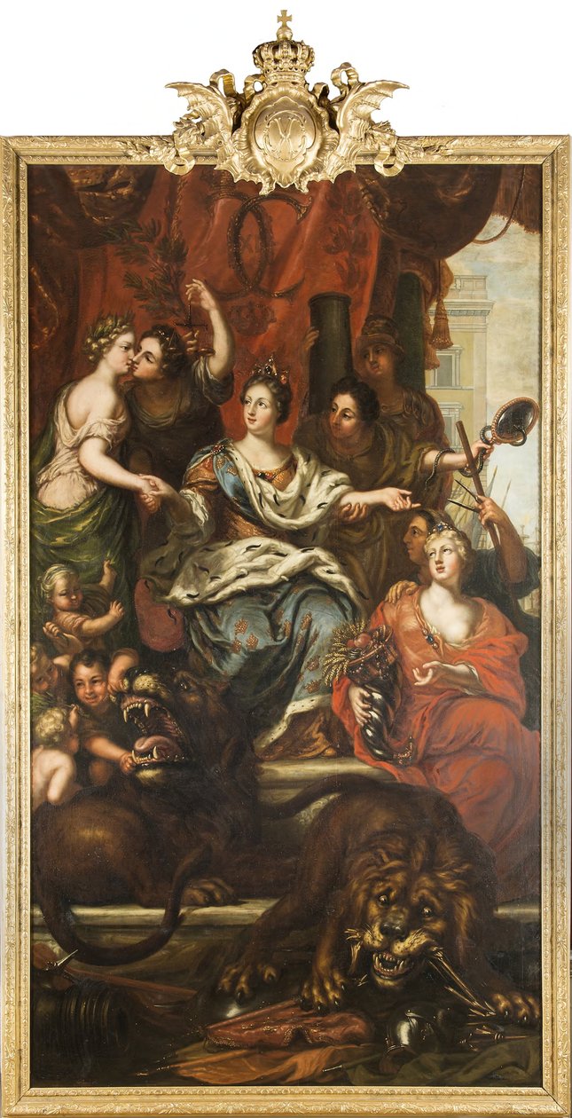 Allegorie über die friedliche Regierung von König Karl XI. af David Klöcker Ehrenstrahl