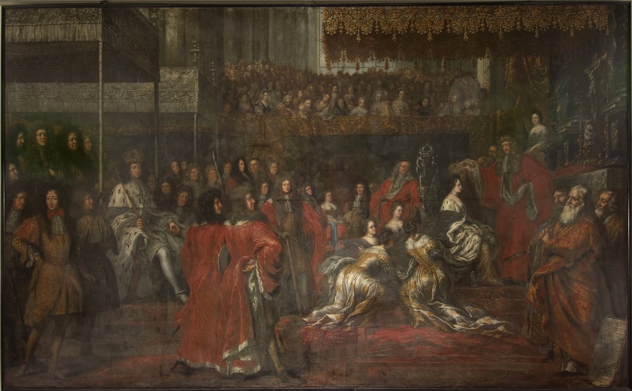 Dronning Ulrika Eleonora den Ældres (1656-1693) kroning af David Klöcker Ehrenstrahl