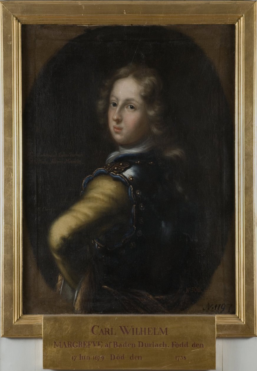 Karl Wilhelm, 1679-1738, markgreve af Baden-Durlach af David Klöcker Ehrenstrahl