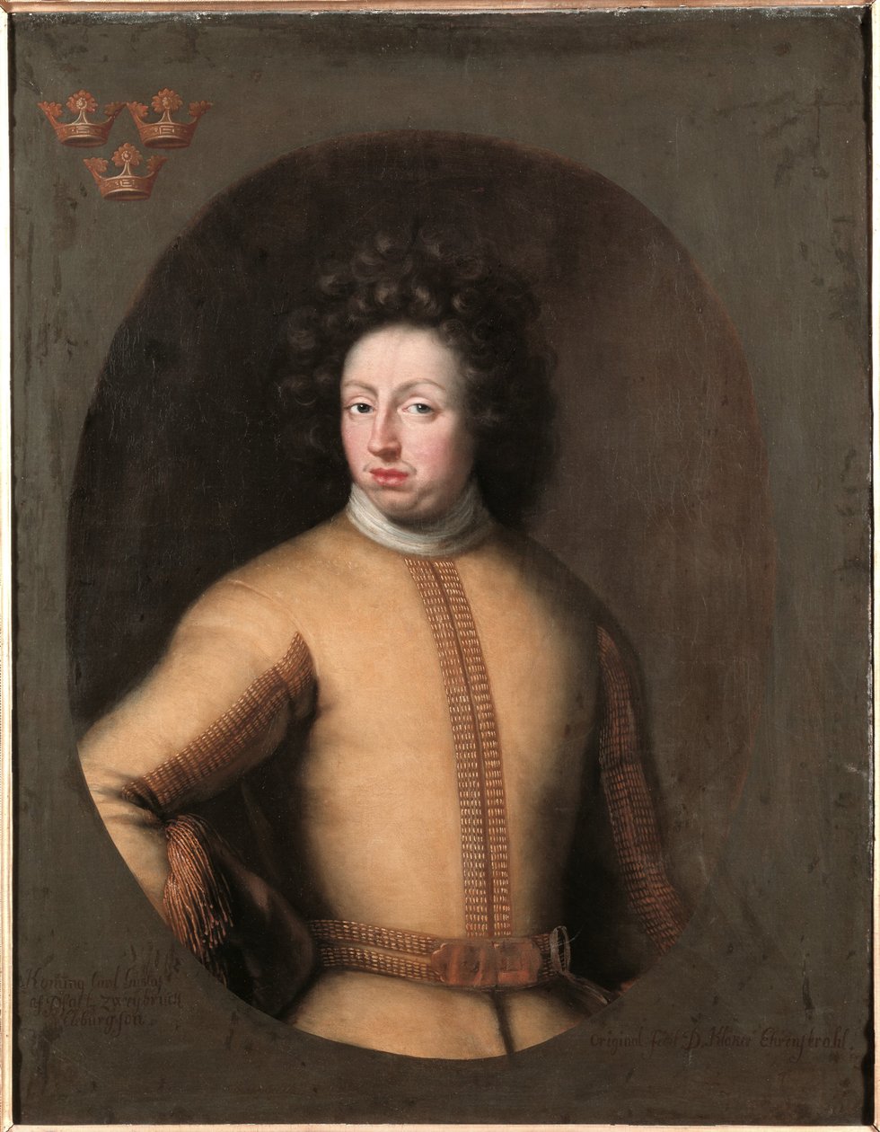 Karl 11., 1655-1697, konge af Sverige, pfalzgreve af Zweibrücken af David Klöcker Ehrenstrahl
