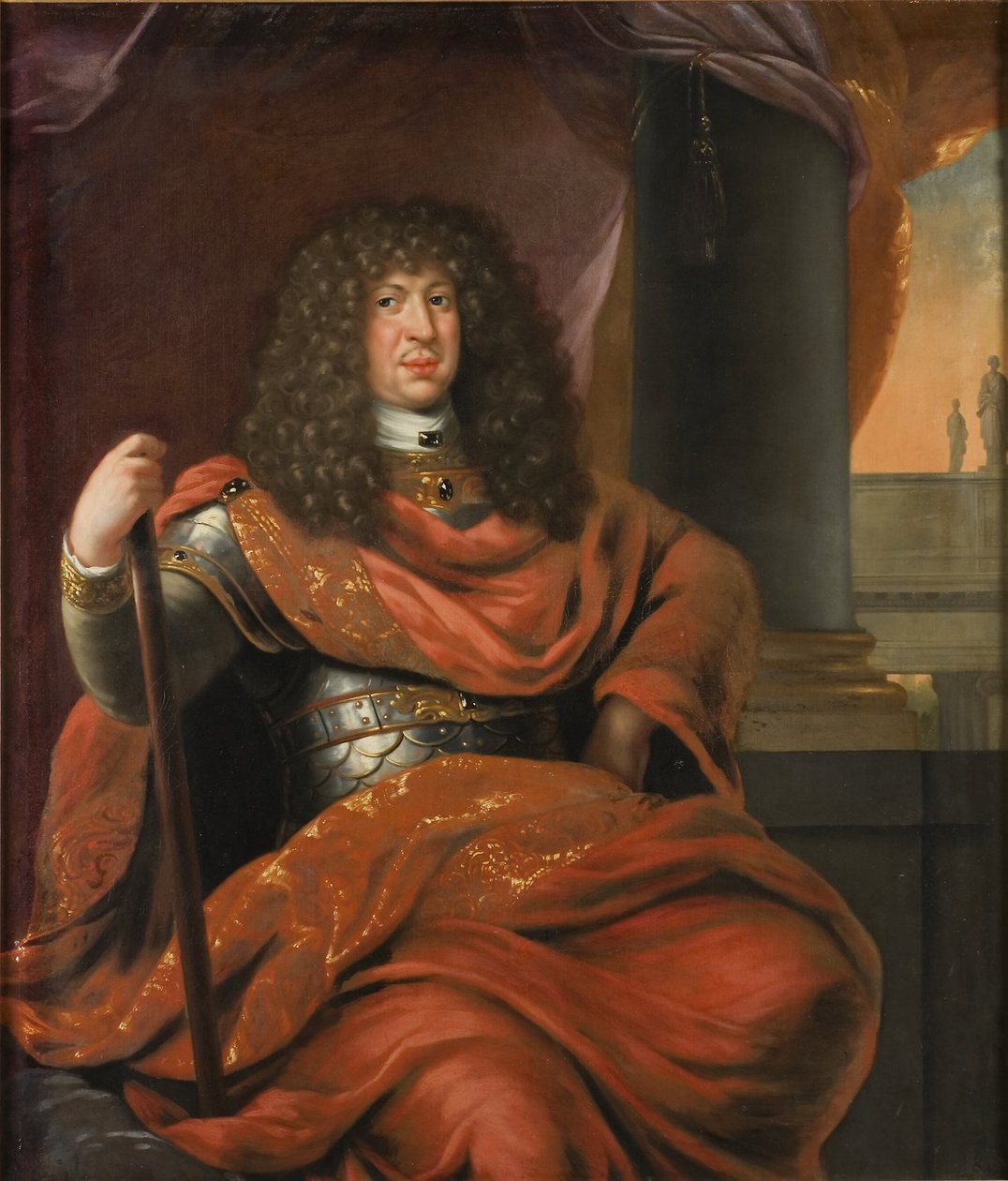 Christian Albrecht (1641-1694), hertug af Holsten-Gottorp, gift med Frederikke Amalie af Danmark af David Klöcker Ehrenstrahl