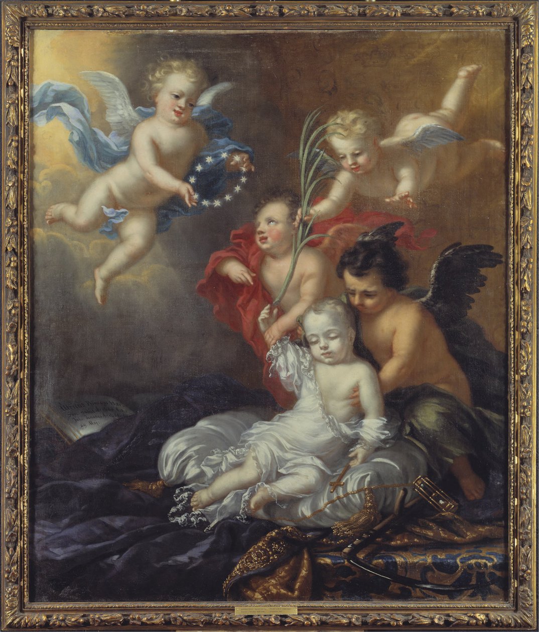 Ulrik (1684-1685), prins af Sverige, allegori over hans død af David Klöcker Ehrenstrahl