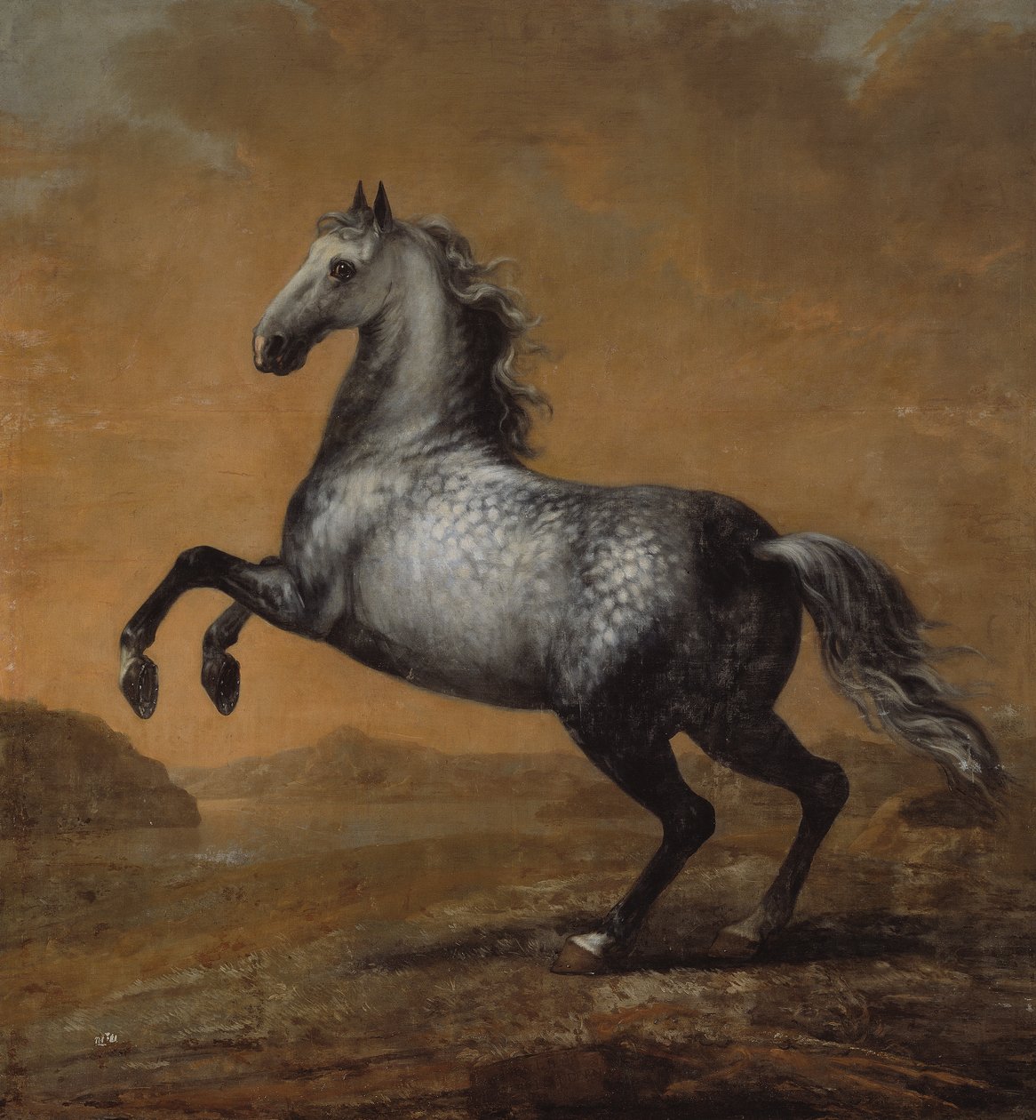 Den lille englænder, kong Karl XI (1655-97)s hest af David Klöcker Ehrenstrahl