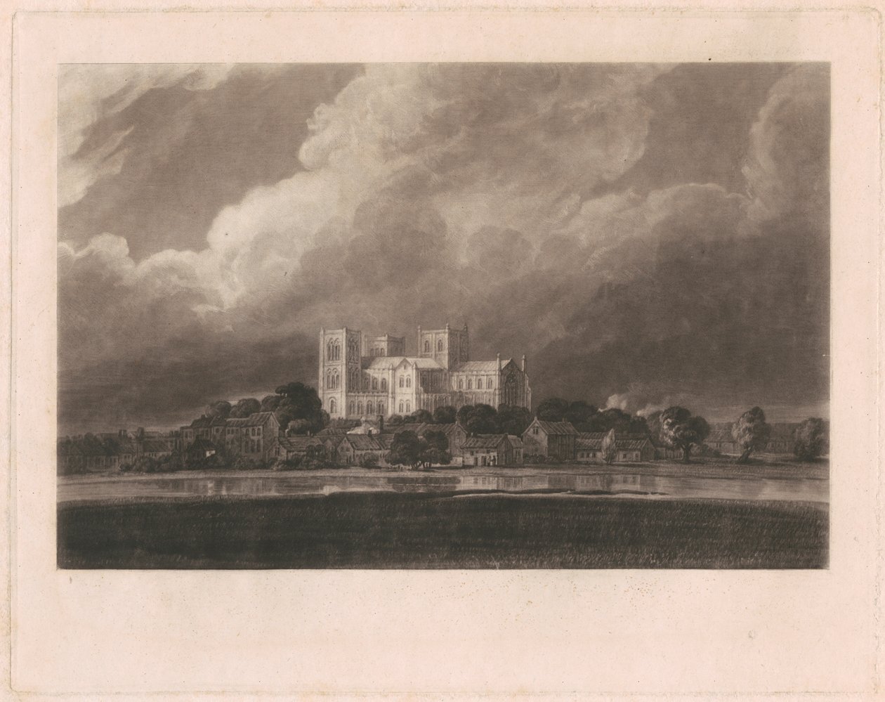 Charles Robert Leslies "Memoirs of the Life of John Constable": Yorkminster af David Lucas
