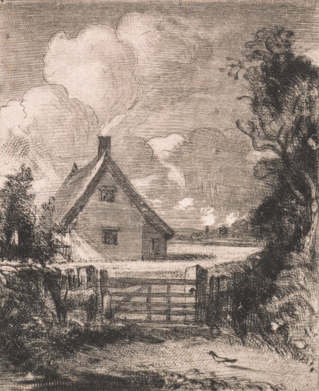 Sommerhus i en kornmark af David Lucas
