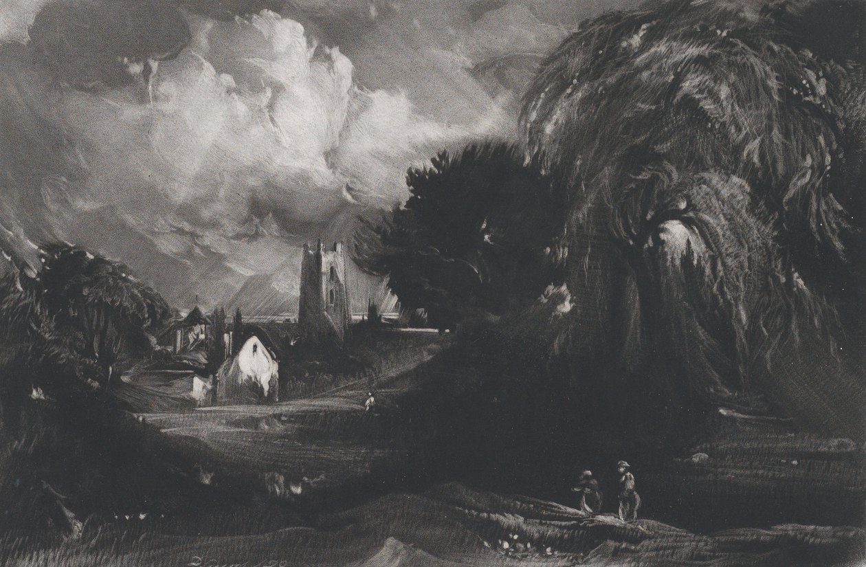 Stoke-by-Neyland, 1829. af David Lucas