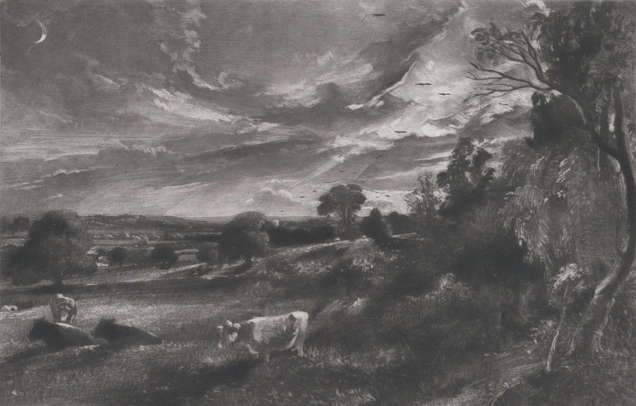 Sommeraften, 1831. af David Lucas