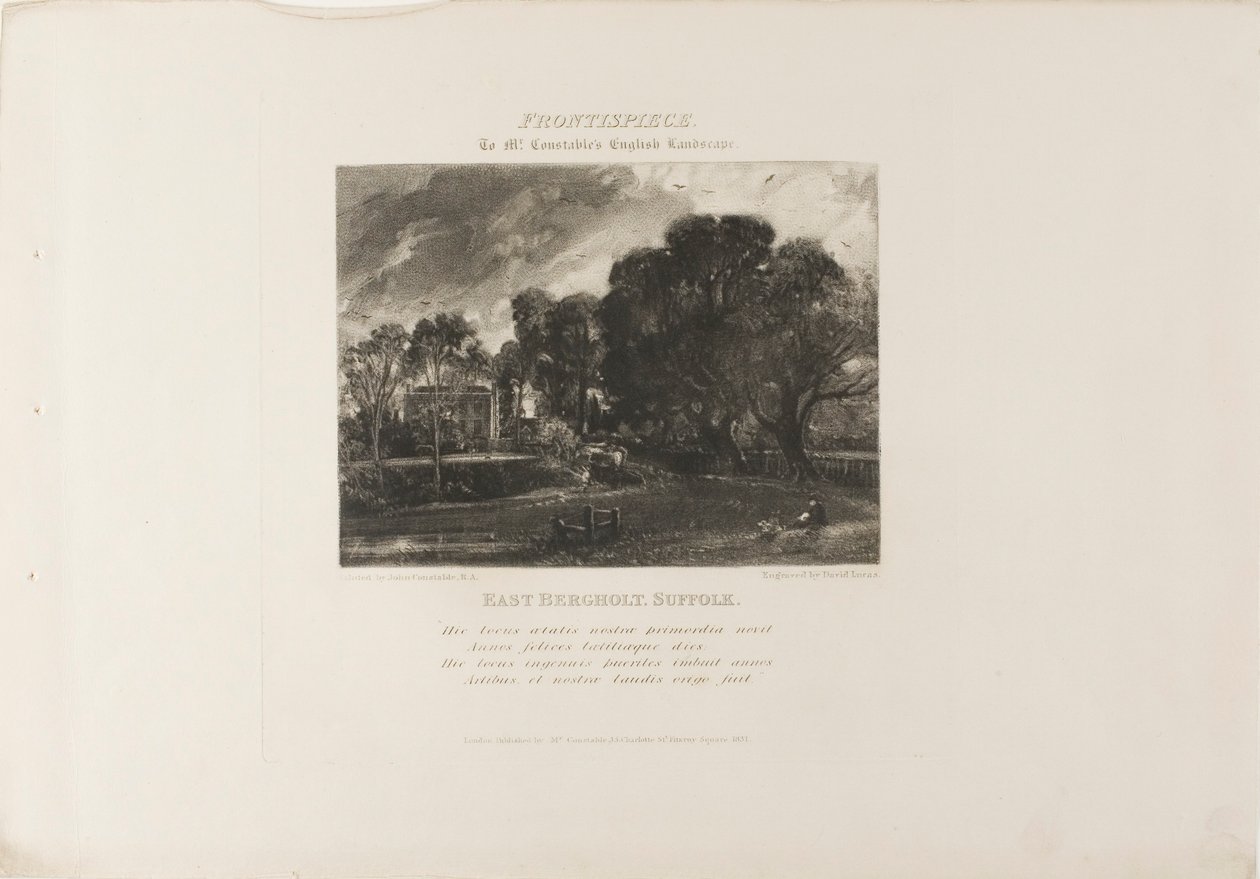 The River Stour, fra forskellige emner af engelsk landskab af David Lucas