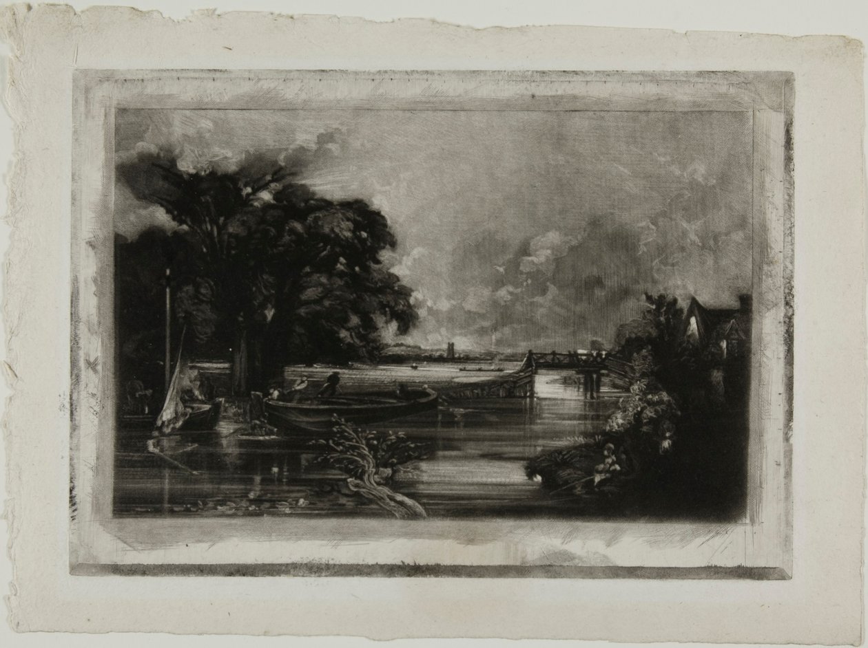The River Stour fra forskellige emner af engelsk landskab af David Lucas