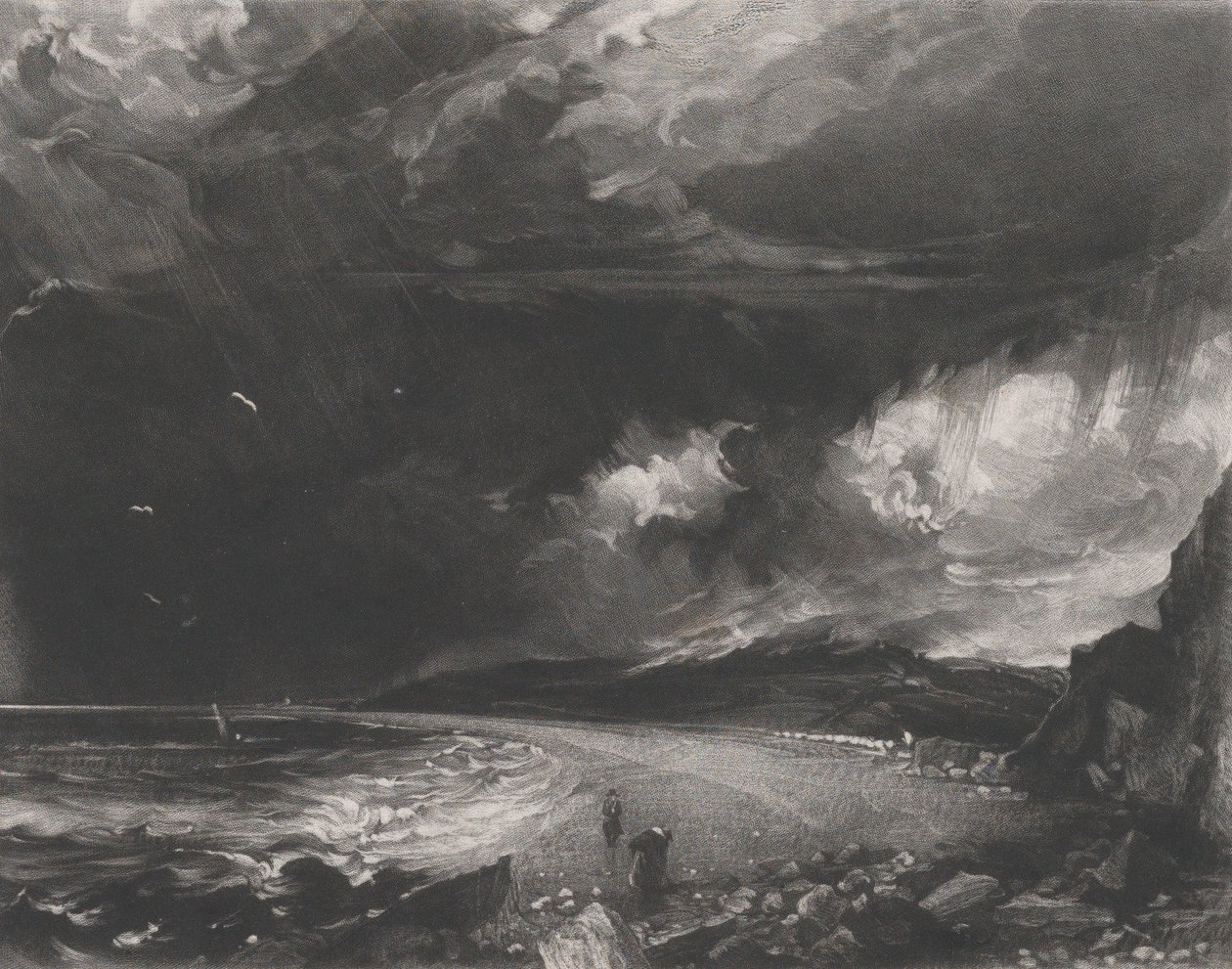 Weymouth Bay, 1830. af David Lucas