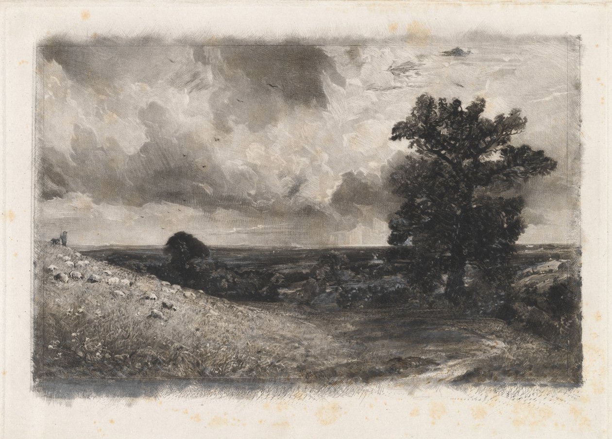 Middag af David Lucas after John Constable