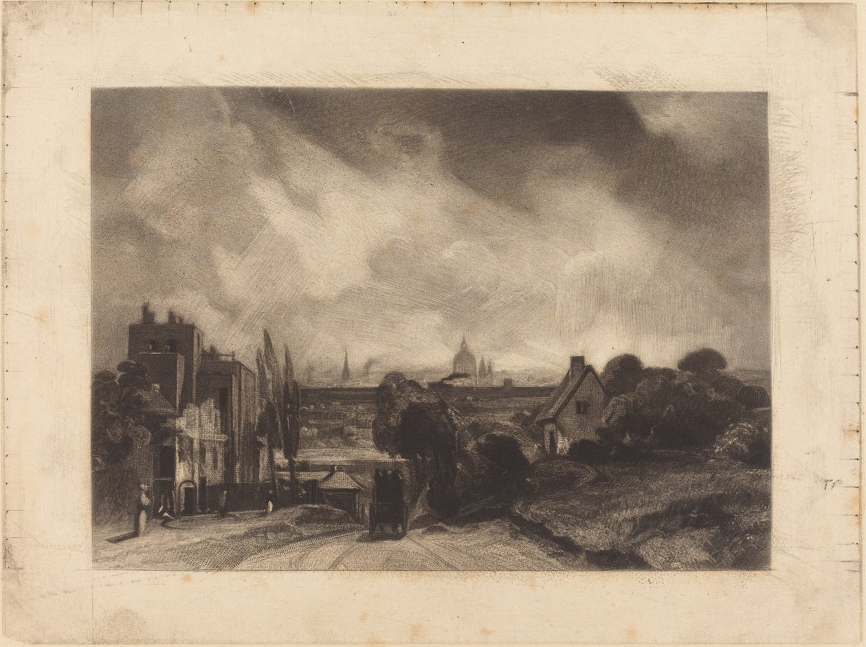 Sir Richard Steeles hytter af David Lucas after John Constable