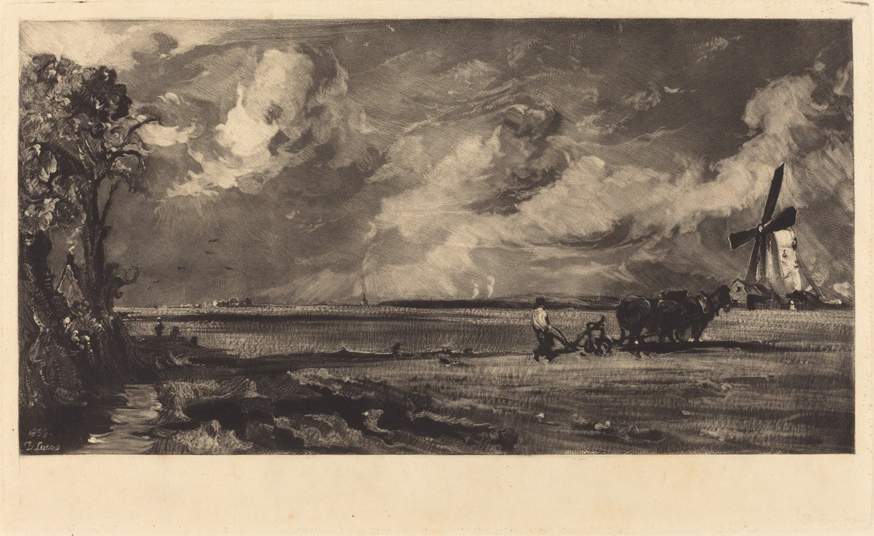 Forår af David Lucas after John Constable