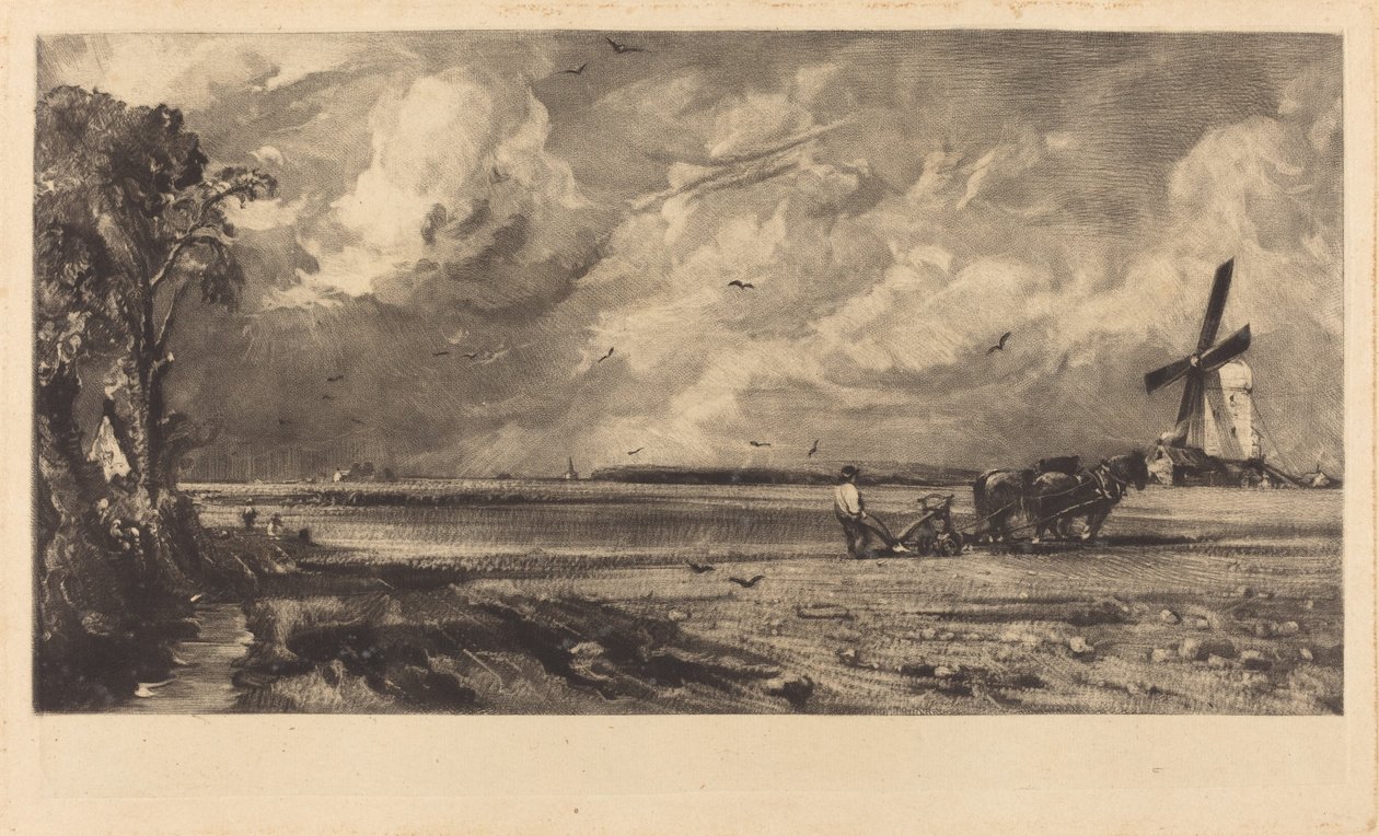 Forår af David Lucas after John Constable