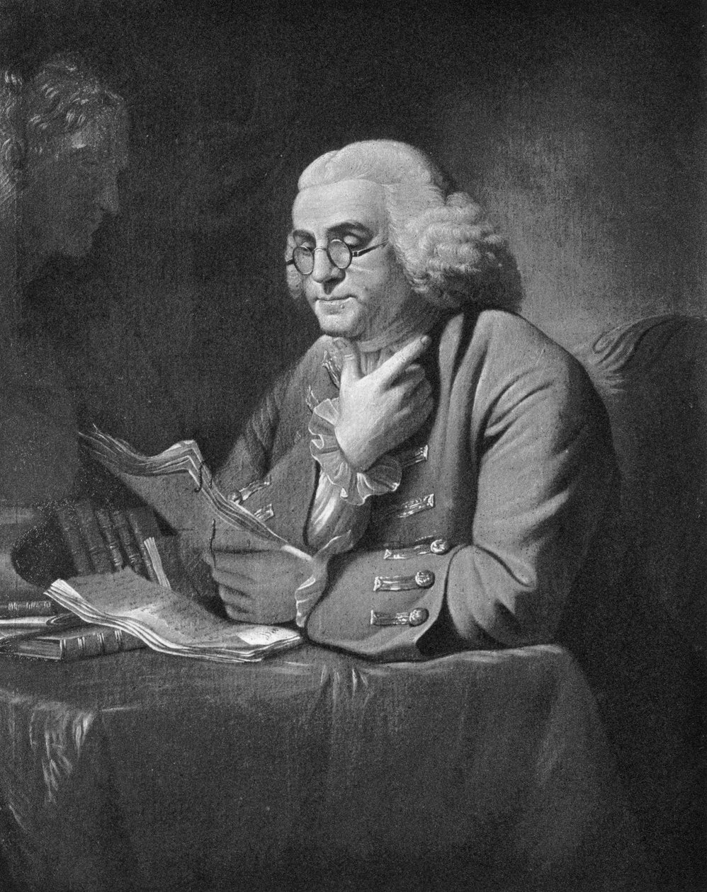 Benjamin Franklin, c1766 af David Martin