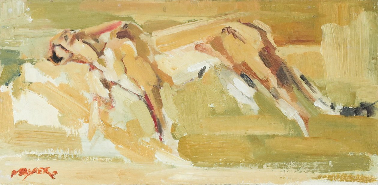 Gepard, 2015 (olie på lærred) af David Mayer