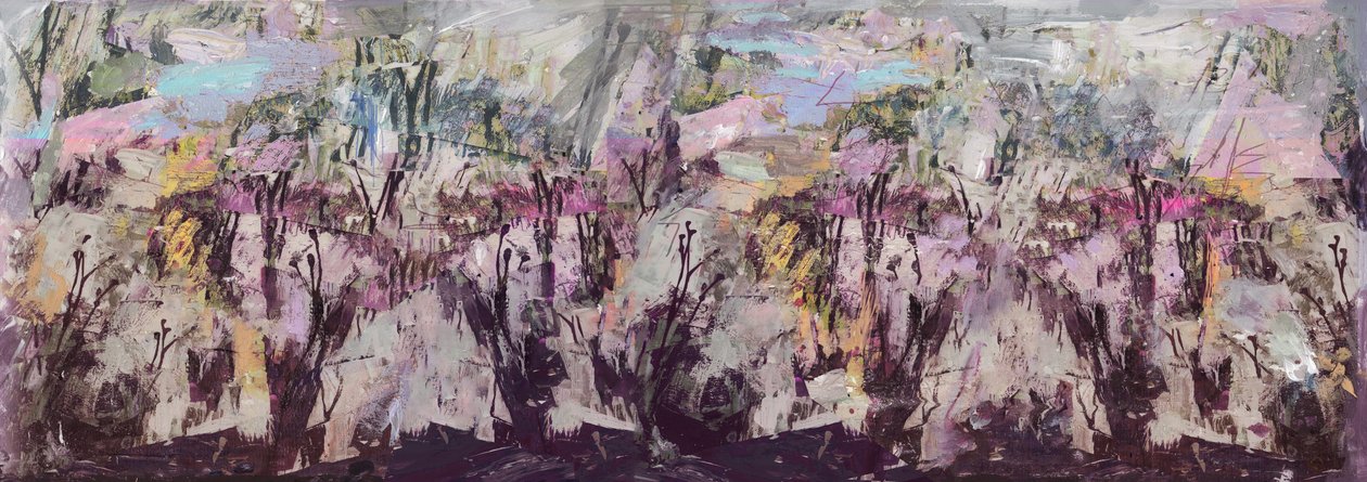 "Det er ved at gå i stykker", 2017, Mixed Media på Wood Panel af David McConochie