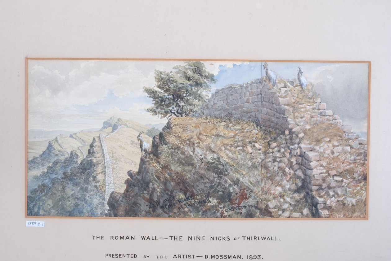 The Roman Wall - The Nine Nicks of Thirlwall, 1880-89 (wc på papir) af David Mossman