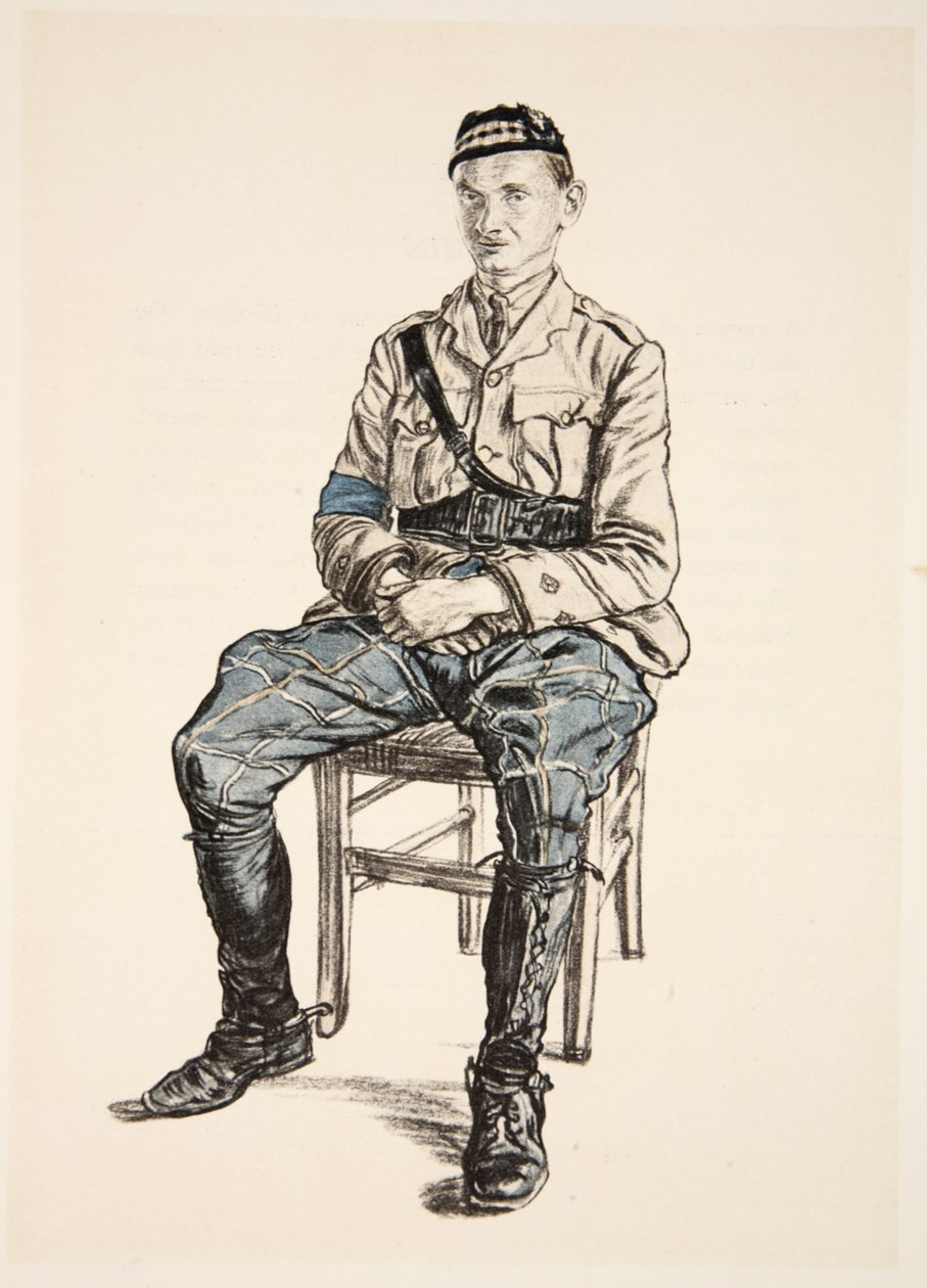 En højlandsofficer, illustration fra 