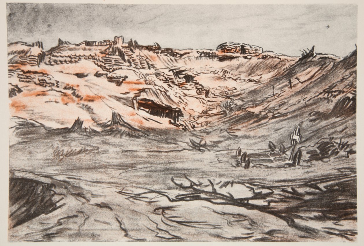 A Quarry new Mouquet Farm, illustration fra 