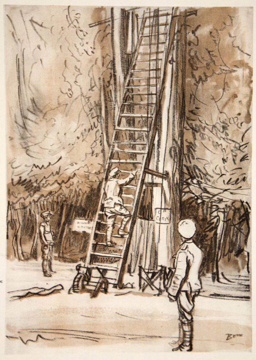 En observationspost, illustration fra 