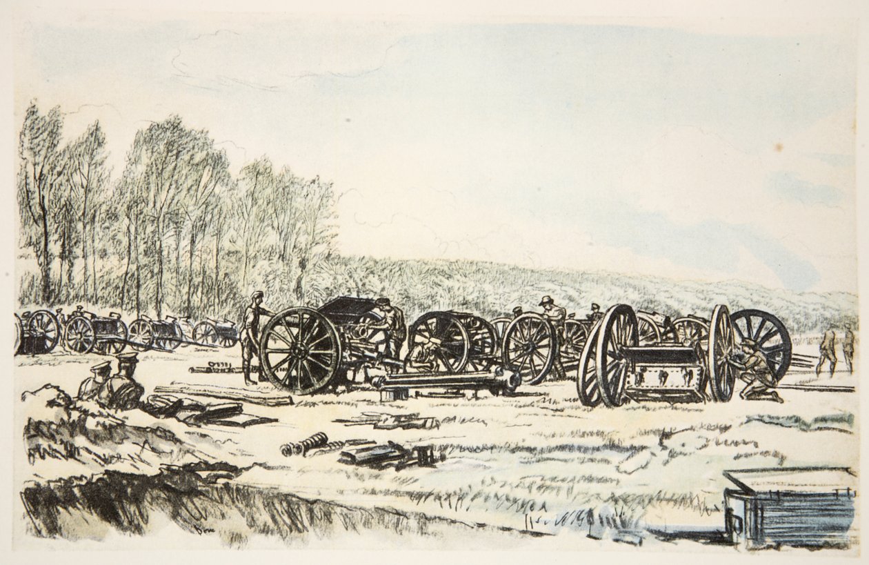Mænd fra RFA renser deres geværer, illustration fra 