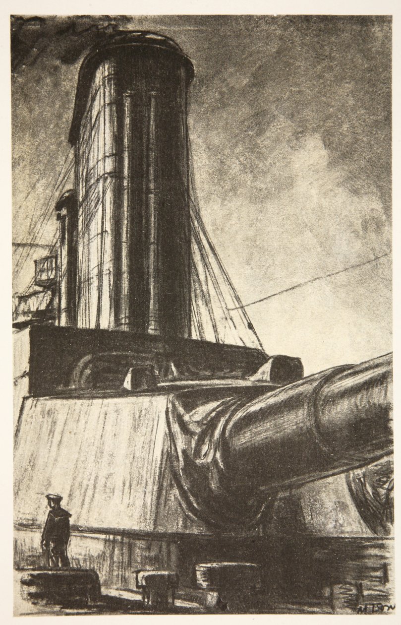 On a Battle-cruiser, illustration fra 
