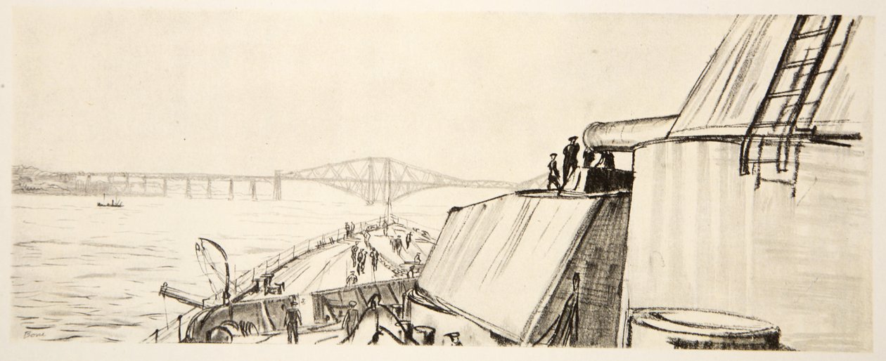 På et slagskib: i Forth, illustration fra 